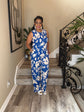 Royal Blue Floral Set