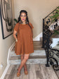 Cognac  Basic Dress