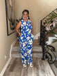 Royal Blue Floral Set