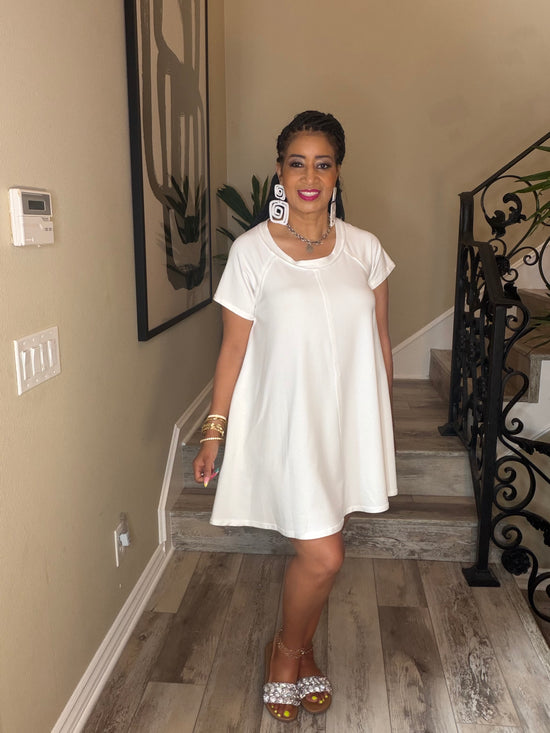 White Basic Dress