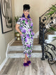 PLUS and REGULAR Purple Floral Maxi Dress