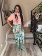 Mint Print Palazzo