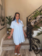 Light Blue Baby Doll Dress