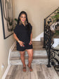 Black Short Set-Button
