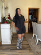 Mineral Wash Denim Romper-Black