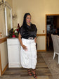 White Parachute Skirt