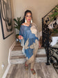 Sheer Blue Khaki Top