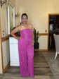 Pink Tub Top Jumpsuit