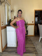 Pink Tub Top Jumpsuit