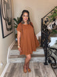 Cognac  Basic Dress