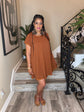 Cognac  Basic Dress