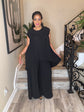 Black Pleated Pants Set