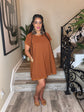 Cognac  Basic Dress