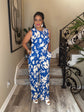 Royal Blue Floral Set
