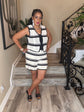 Black White Crochet Set