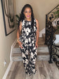 Black White  Floral Set