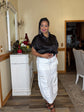 White Parachute Skirt