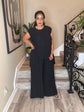 Black Pleated Pants Set