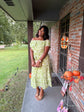 Green Zebra Dress