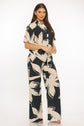 Black White Pants Set