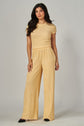 Plus Yellow Butter Pants Set