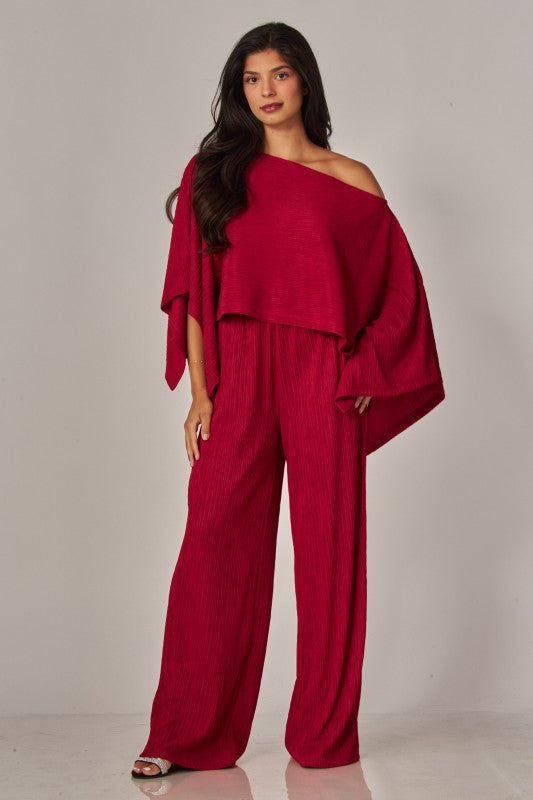 Cranberry Kimono Pants Set
